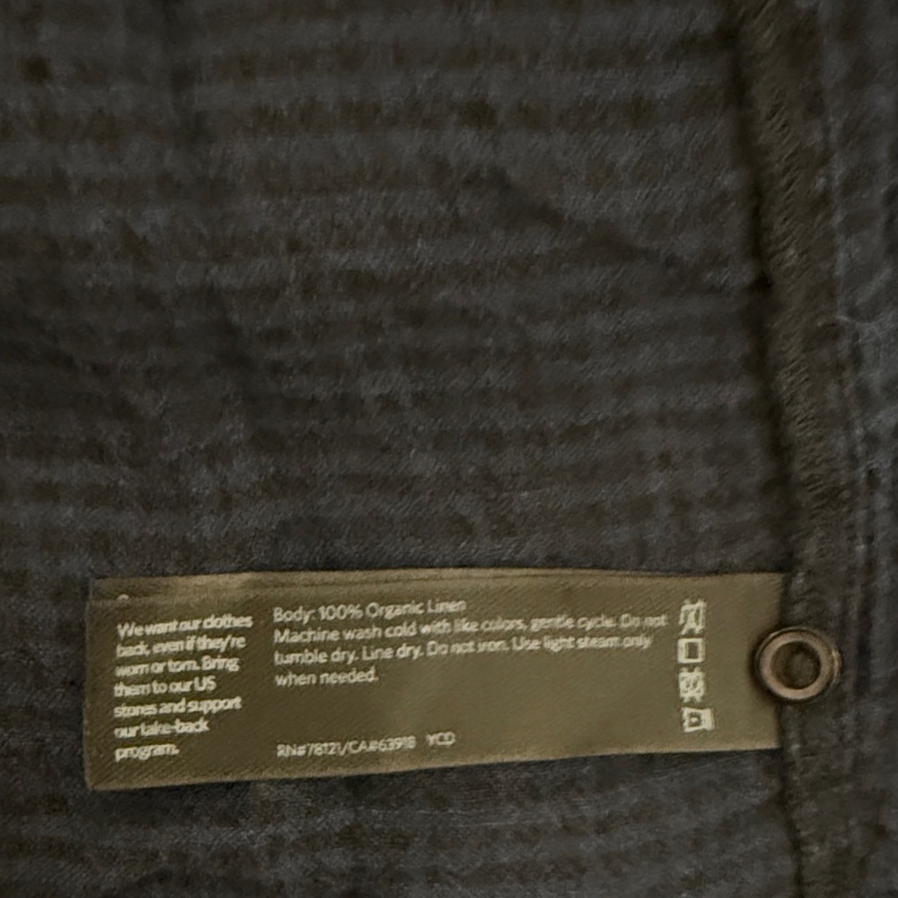 Eileen Fisher Linen Plaid Top - Picture 13 of 16